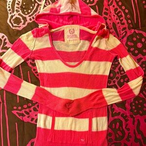 PINK Victoria's Secret V-Neck Sweater Pink and Cream